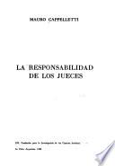La responsabilidad de los jueces