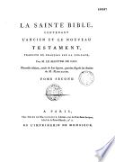 La Sainte Bible, traduction de Sacy, ornée de 300 figurines d'après les dessins de Marillier et Monsion