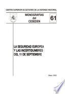 La seguridad europea y las incertidumbres del 11 de septiembre