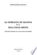 La Serranía de Mágina en la Baja Edad Media