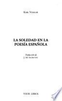 La soledad en la poesía española