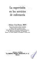 La supervisión de los servicios de enfermería