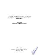 La teoría política de Hannah Arendt (1906-1975)
