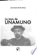 La tesis de Unamuno, 1884