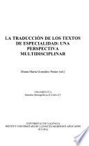 La traducción de los textos de especialidad