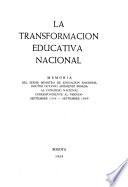 La transformación educativa nacional