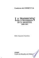 La transición de la fecundidad en la Argentina, 1869-1947