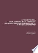 LA TRIPLE FRONTERA ENTRE ARGENTINA, BRASIL Y PARAGUAY. ¿UNA MACRO REGIÓN BASADA EN EL CONCEPTO DE REGIONALISMO ABIERTO?