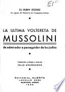 La última voltereta de Mussolini