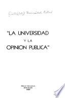 La Universidad y la opinión pública
