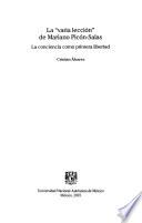 La varia lección de Mariano Picón-Sslas