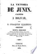 La Victoria de Junin: canto a Bolivar