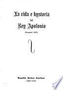 La vida e hystoria del Rey Apolonio