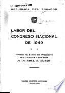 Labor del Congreso Nacional de ...