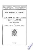 Lágrimas de Hieremías castellanas
