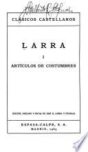 Larra: Artículos de costumbres