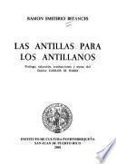 Las Antillas para los antillanos