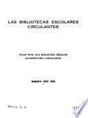 Las bibliotecas escolares circulantes (plan para una biblioteca