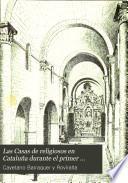 Las casas de religiosos en Cataluña durante el primer tercio del siglo XIX