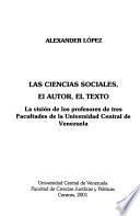 Las ciencias sociales, el autor, el texto