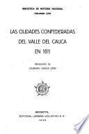Las ciudades confederadas del valle del Cauca en 1811