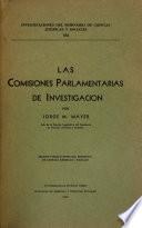 Las comisiones parlamentarias de investigación