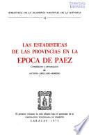 Las Estadísticas de las provincias en la época de Páez