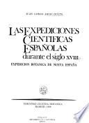 Las expediciones cientificas españolas durante el siglo XVIII.: Expedición botánica de Nueva España