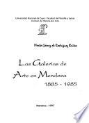 Las galerías de arte en Mendoza, 1885-1985
