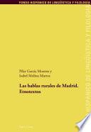 Las hablas rurales de Madrid