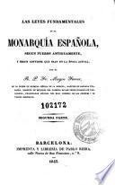 Las Leyes fundamentales de la monarquía española