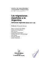 Las migraciones españolas a la Argentina
