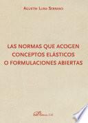 Las normas que acogen conceptos elásticos o formulaciones abiertas.