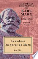 las obras menores de Marx