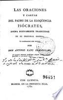 Las Oraciones y cartas del padre de la eloqüencia Isócrates