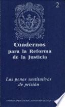 Las Penas sustitutivas de prisión