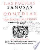 Las poësias famosas y comedias