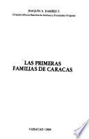 Las primeras familias de Caracas