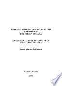 Las relaciones actanciales en los enunciados del idioma Aymara