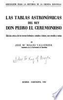 Las tablas astronómicas del rey don Pedro el Ceremonioso