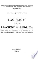 Las tasas en la hacienda pública