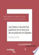 Las tasas y los precios públicos en el servicio de acueducto en España