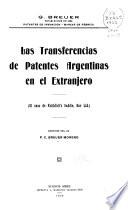 Las transferencias de patentes argentinas en el extranjero
