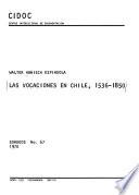 Las vocaciones en Chile. 1536-1850