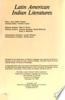 Latin American Indian Literatures