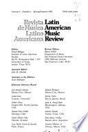 Latin American Music Review