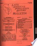 Latin American Population History Bulletin