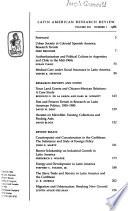 Latin American Research Review