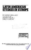 Latin American Studies in Europe