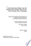 Latin American Studies Into the Twenty-first Century